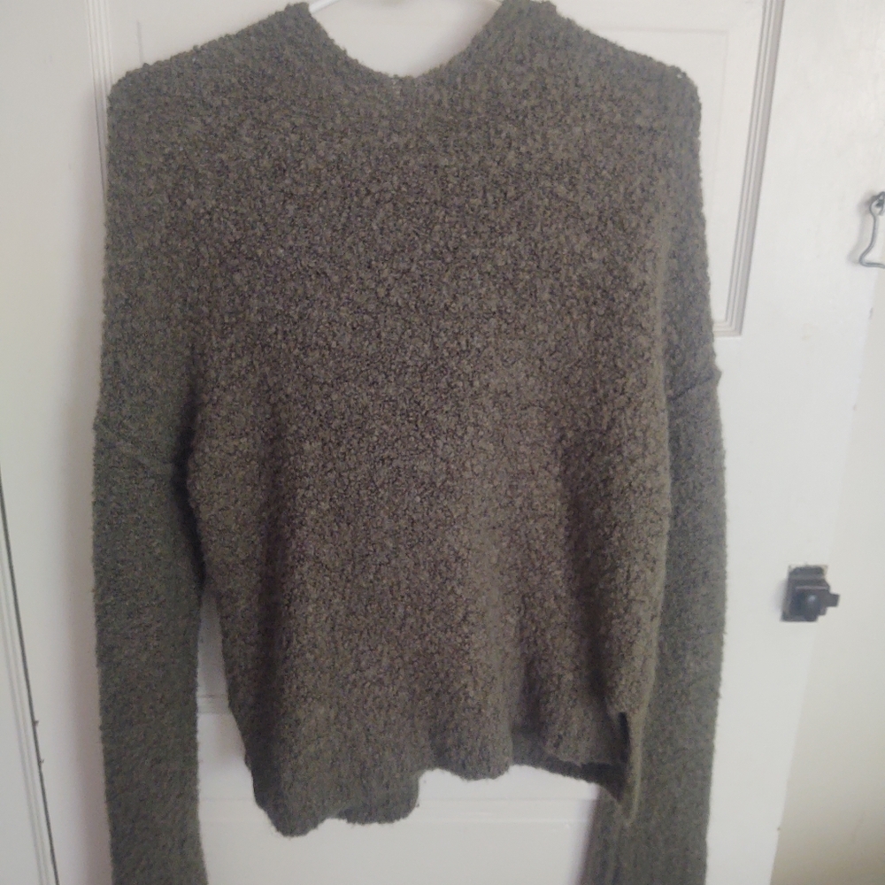 A NEW DAY olive green oversized hooded sweate